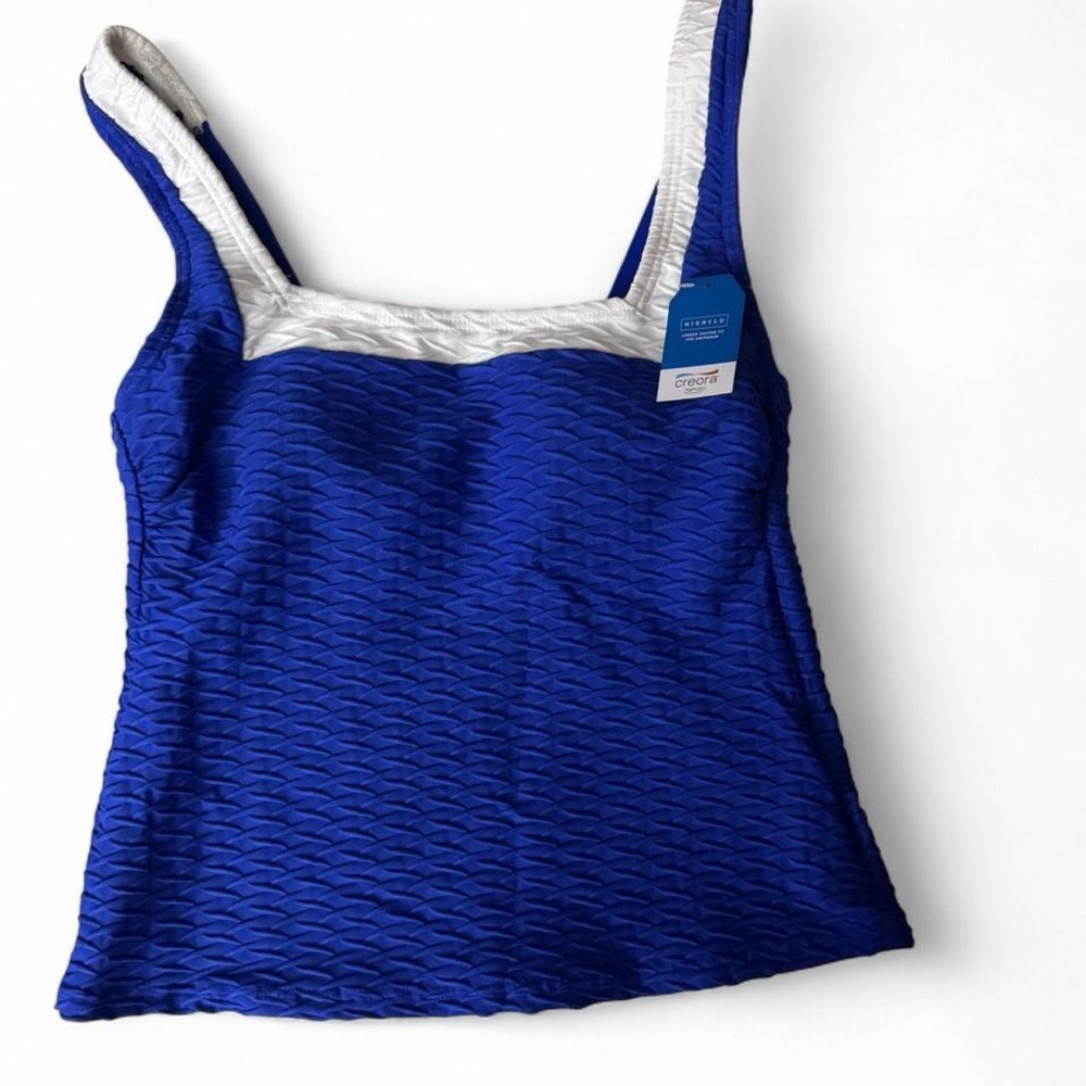 Lands' End Blue Tankini Top